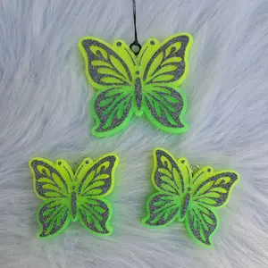 Butterfly Car freshie, ombre butterfly set, Large butterfly freshie, vent clips (2)