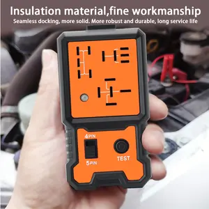 Portable 12V Automotive Relay Tester - Easily Diagnose and Test Relays with Battery Clips, Fast and Accurate Results, for Car, Truck, and Vehicle Repair and Maintenance Holder