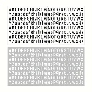 10 Sheets 0.5 Inch Self-Adhesive Waterproof Vinyl Letter Stickers, Office School Home Decor, Bulletin Board Decals