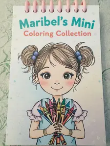 Maribel Wrenly's Mini Coloring Collection Activity Book, 4x6 in, Includes Mini Protection Sheet