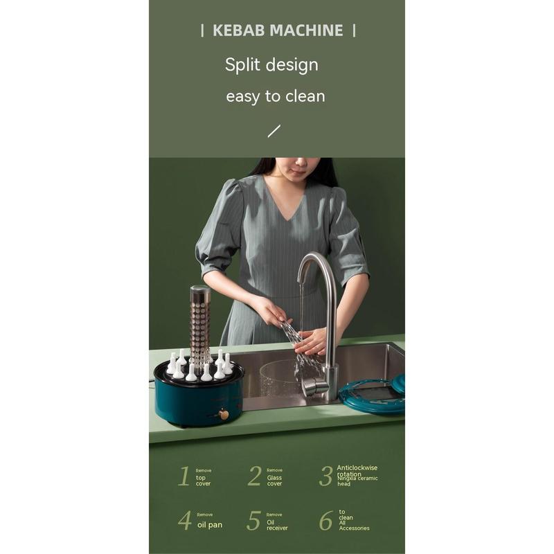 Automatic Multi-function Smoke-free Skewers Machine