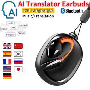 MINISO M99 AI Wireless BT V5.4 Open Earphones, Lightweight & Comfortable, Supports 134 Language Translation with APP, Immersive Sound Effects