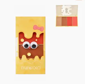 Kevin & Coco Cheese Avocado 4-Color Face Palette | Highlighter, Bronzer & Blush