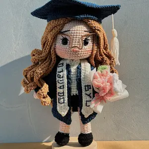 Handmade Crochet Plushie Doll - Personalized Portrait Gift for Best Friends, Graduation, Mother's Day, and Valentine's Day
