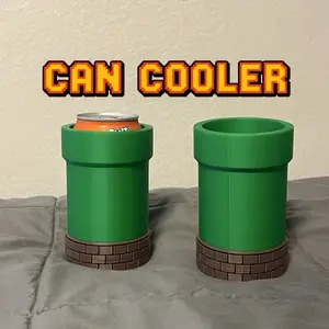 Warp Pipe Can Cooler – Soda Sleeve - retro gaming