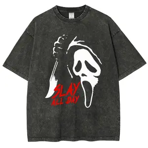 Ghostface Vintage Tee 90s Graphic Tees Men's t Shirts Graphic Tee t Shirts Funny Graphic Tee Good Graphic Tees Men's Graphic Tees Streetwear Outfits Men Vacation Outfits Oversized Tshirt Men