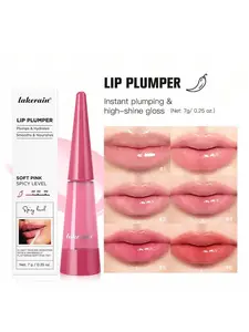 Hydrating Lip Plumper Gloss - Handaiyan Plumping Lip Oil, Long-Lasting Shine For Fuller Voluminous Lips