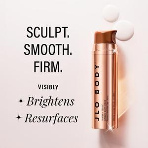 JLO BEAUTY Ultimate Body TIGHTEN + TEASE Firming Serum - Hydrating Brightening Anti Aging Niacinamide Formula with AHAs & Bentonite Clay for Radiant Skin, 30 mL-120 mL