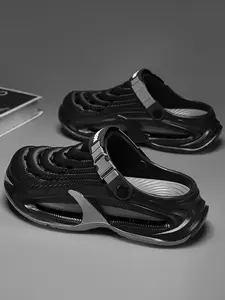 Men's Summer Sandals, Lightweight Breathable Slides, Eva Material, Anti-Slip, Breathable, Casual Style, Lightweight, Comfortable, Ideal for Outdoor Activities