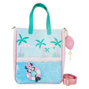 Minnie Mouse Vacation Style Poolside Tote Bag with Coin Bag
