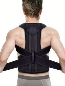 1 Count Back Brace Posture Correcto Shoulder Straightener for Women and Men, Breathable Girdle, Shapewear Belts, Posture Strap, Unisex Waist Trainer Anti Hunchback, Adjustable Full Back Support Waist Belt, Suitable For Sports, Outdoor Ctivities