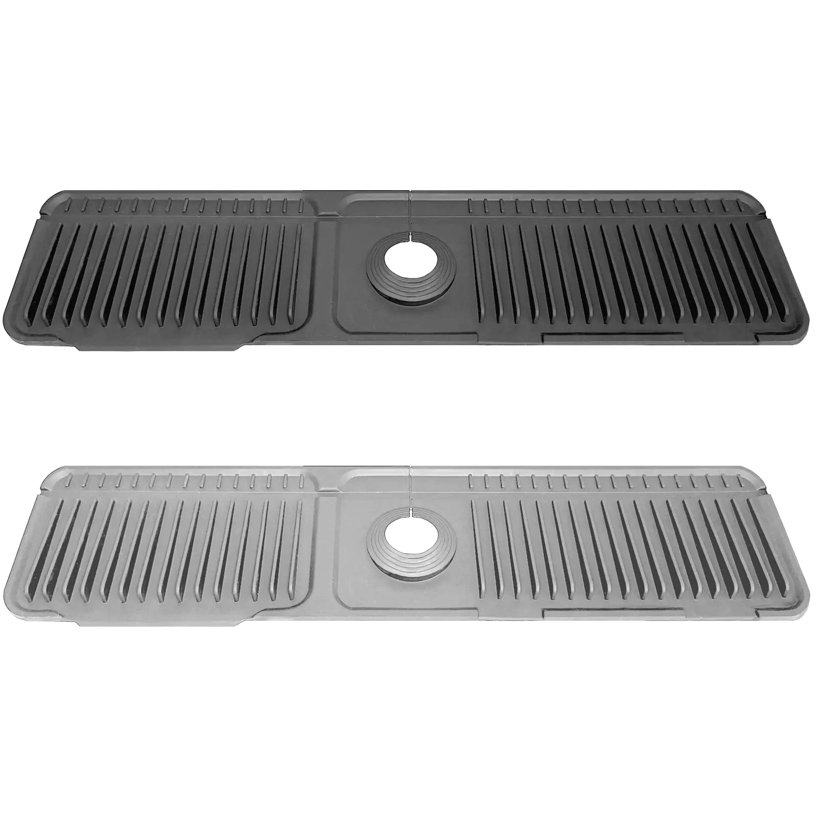 1 piece, kitchen sink drip mat for faucet splash guard, sink protector for kitchen sinks, backsplash mat for the kitchen sink area, 23.7 x 5.5 inches / 60 x 14 cm, longer silicone faucet protector and drain mat