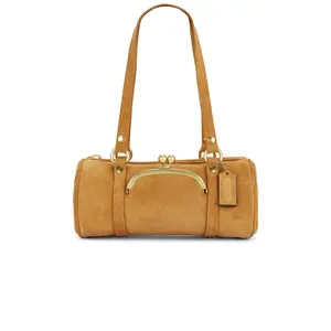 Coach Originals Kisslock Barrel Bag 28 in Caramel