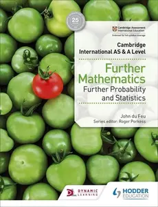 USED-Cambridge International as & a Level Further Mathematics Further Probability & Statistics: Hodder Education Group by Du Feu, John (Paperback)