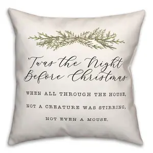 Creative Products Twas The Night 18 x 18 Indoor / Outdoor Pillow Creative Products Twas The Night 18 x 18 Indoor / Outdoor Pillow