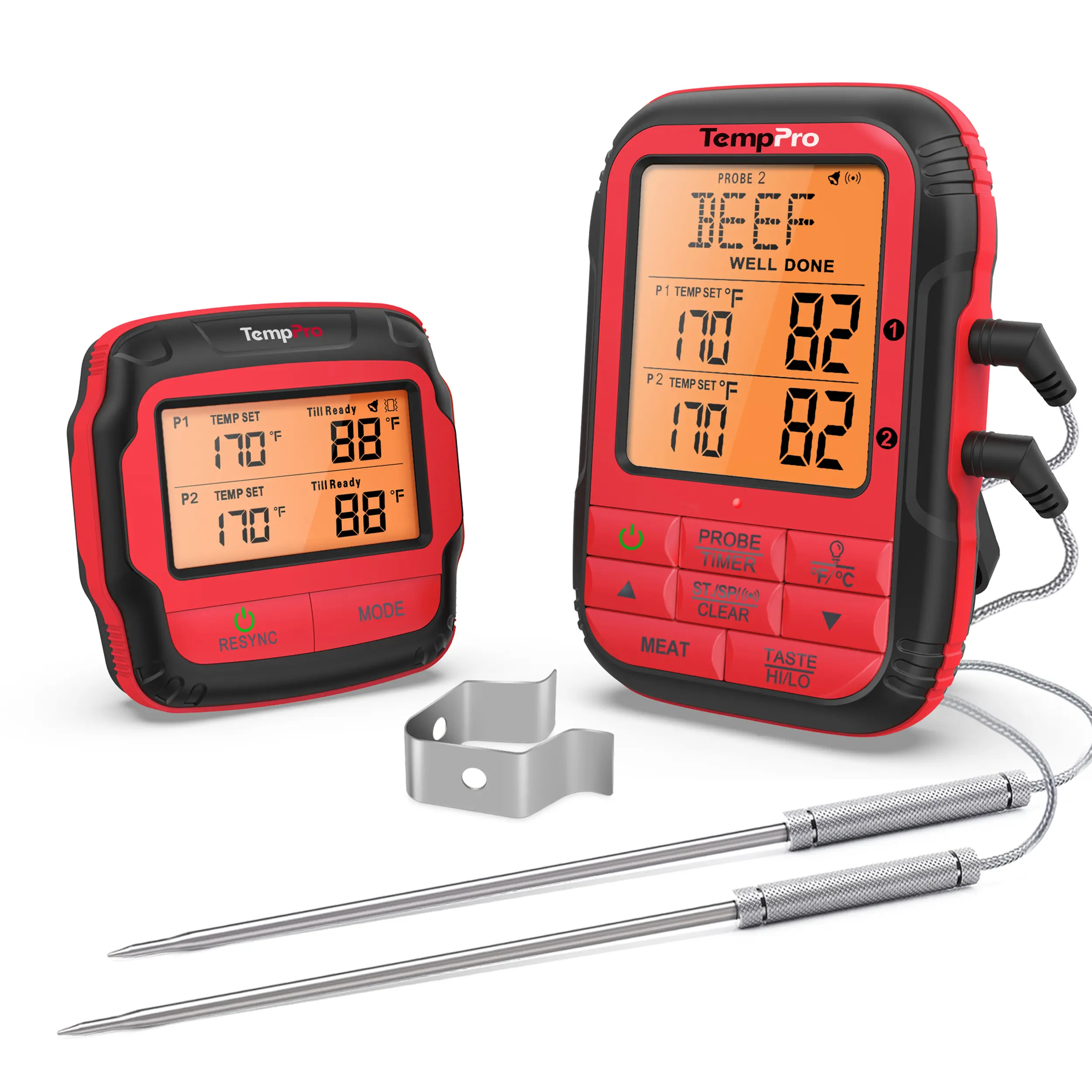 TempPro TP828BW Meat Thermometer, Kitchen Utensil for Food Temperature Monitoring