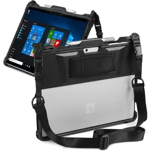 Surface Pro 11/10/9 Case with Hand &  Strap, Pen Holder, Compatible with Type Cover Keyboard Rugged Protective Cover
