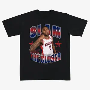 SLAM Jaden Bradley Arizona Basketball T-Shirt – Vintage College Hoops Graphic Tee “The Closer” Design for Arizona Fans