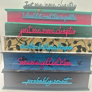 Funny Book Bookmarks Just One More Chapter & Bookish Quote Bookmark Inserts for Book Lovers