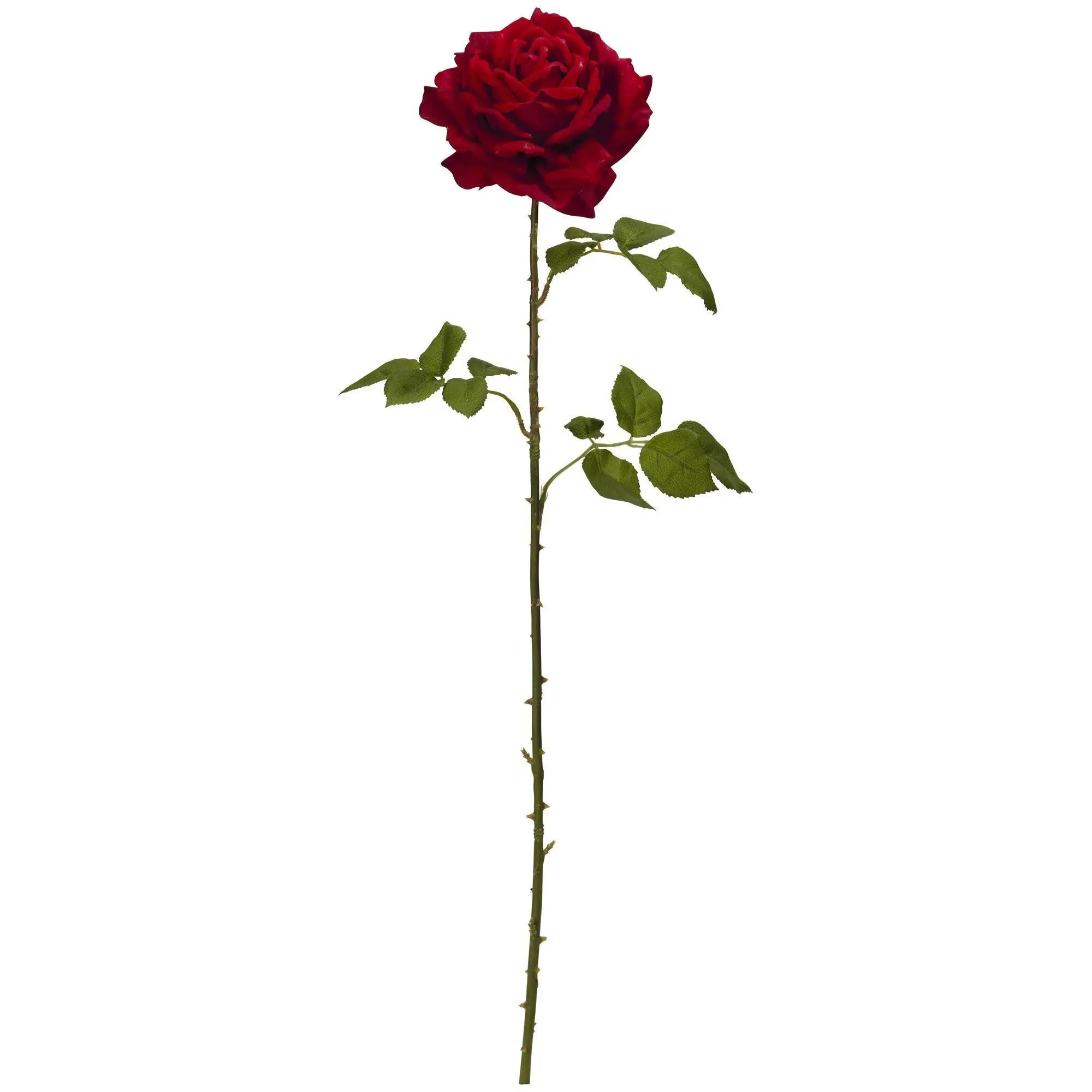 4-Pack 33in Elegant Red Giant Artificial Rose Flowers, Home Decor Fake Plants for Vase, Table Display, Room Decor