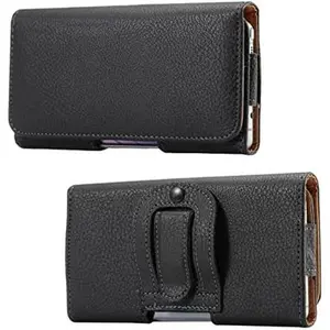 Cell Phone Holster, PU Leather Belt Clip Phone Holder Pouch Case