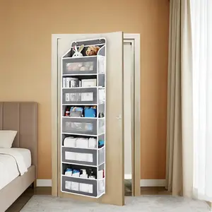 Hanging Storage Rack for Doors, 5 Large Pockets & 5 Side Small Pockets, Multiple Compartments, Ideal for Toys, Shoes, Diapers, Deep, Bedroom Use