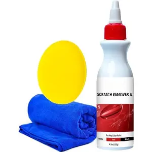 Scratch Remover Wax & Rubbing Compound for   Scuff & Swirl Remover with  Scratch Repair Paste Safe   , SUVs & RVs Complete Kit with Polishing Pad & Towel 4.2 oz