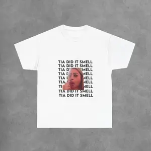 Ash Trevino Tia Did It Smell Graphic Tee - Unisex Heavy Cotton Short Sleeve T-Shirt in Gothic Vintage Style
