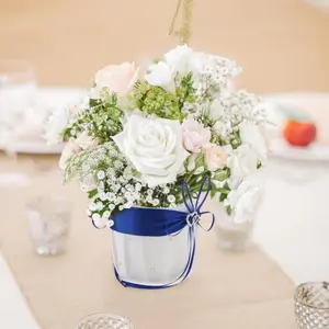 1 Piece Wedding Flower Girl Basket Romantic Big Bowknot