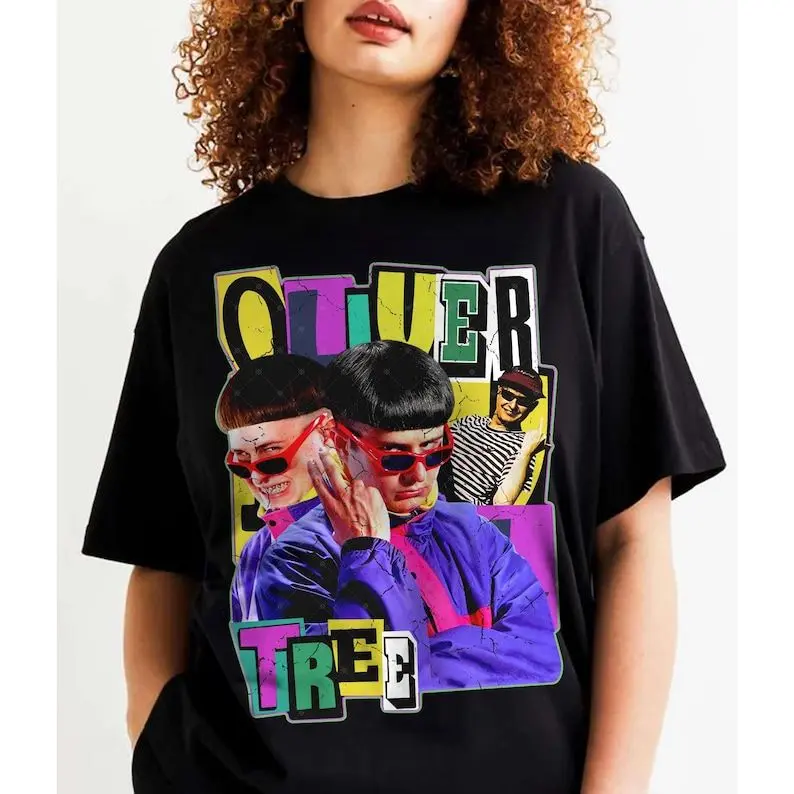 Oliver Retro Vintage T-Shirt, Tree 90s Music Graphic Tee, Y2K Unisex Concert Shirt