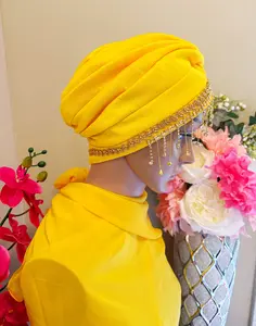 Women Turban Cap and Scarve Head Wrap Bennie HIjab with Scarf Twisted Hat Headwear