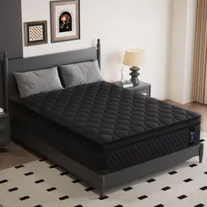12"14" Twin Full Queen King Size Mattress in a Box Hybrid Spring Gel Memory Foam,  Euro Top Medium Firm Ergonomic Mattresses for Motion Isolation, Edge Support, 100 Night Trial