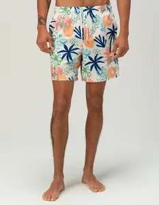 RSQ Mens Seersucker 6.5" Swim Trunks