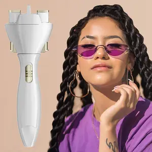 Automatic Hair Braider, Electric Hair Curler Tool, 360° Rotating Smart Hair Styler, Kids & Adults, DIY Hair Twisting, Uses Aa Batteries