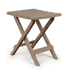 Regular Quick Folding Adirondack Side Table - Taupe