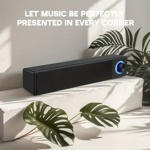 computer speaker, high-fidelity sound quality computer soundbar, USB-powered Pc speaker, 3.5mm aux-in-Computer speaker, desktop computer, laptop computer, Pc, mobile phone, tablet computer, Xbox, gaming speaker