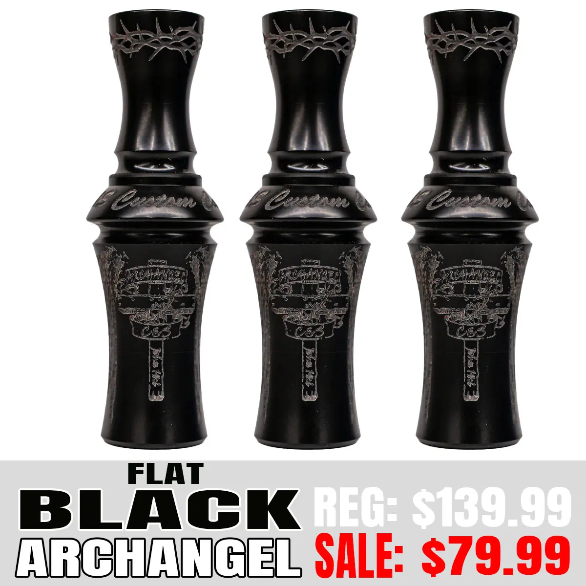 BLACK FRIDAY 2025 FLAT BLACK ACRYLIC ARCHANGEL DUCK HUNTING CALL