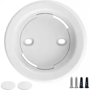 Wall Mount Holder for Hunter Douglas PowerView Remote Control Gen 2 & Gen 3 Surface Mount Bracket Station Only with Adhesive Strip and Screw, White 1 Pack