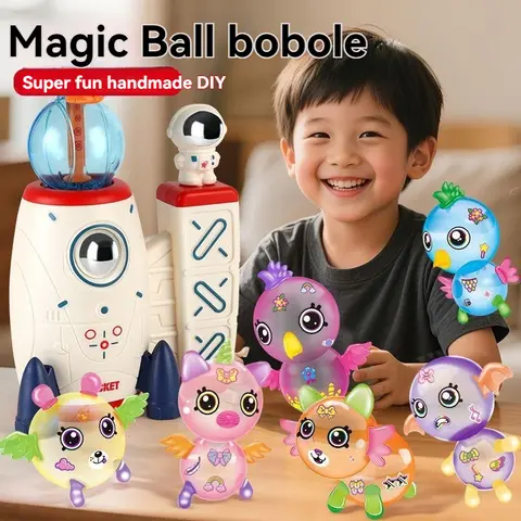 Adhesive Tape Bubble Kit with Pump Inflation Decorative Stickers Accessories DIY Party Toys Gifts for Kids