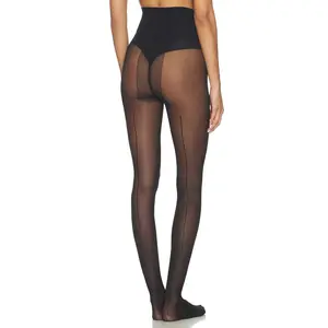 SWEDISH STOCKINGS Selina Seam Tights in Black