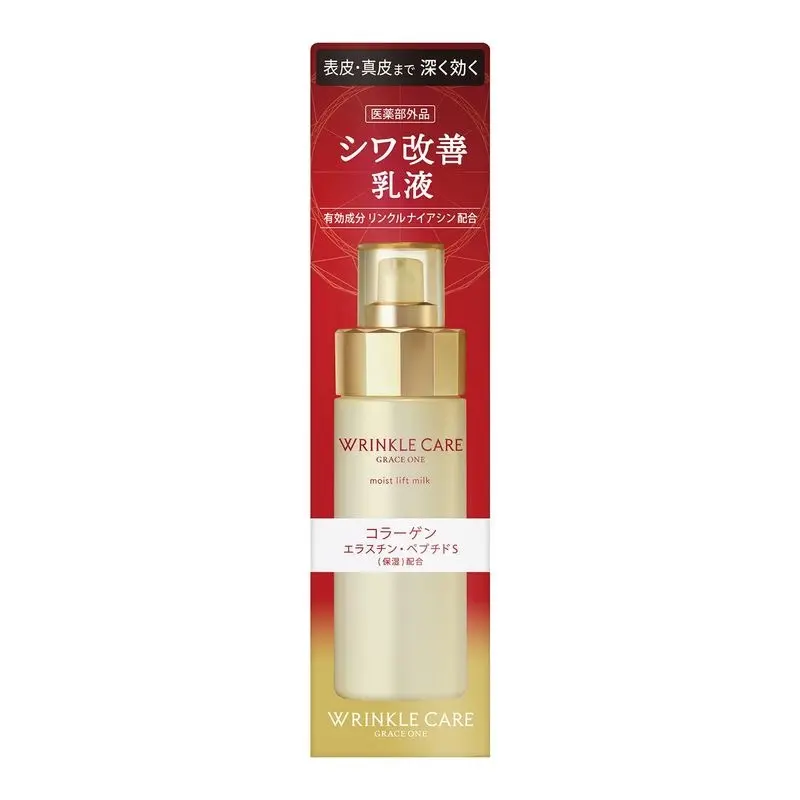 Kose Grace One Wrinkle Care Moist Lift Milk – Anti-Aging Hydrating Lotion-Milk