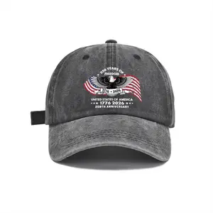 Independence Day 2026 Celebration Hat - 1776-2026 Patriotic Anniversary Hat, Vintage USA Flag & Liberty Bell Embroidered Cap summerwins