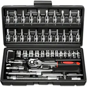 Car Repair Tool, Multi-purpose Repair Tool Set, Ratchet Torque Wrench & Screwdriver, Portable Car & Bicycle & Motorcycle Repair Tool Accessories, Socket Set, Universal Tool Kit
