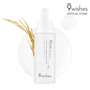 9wishes Rice 72 Serum – Korean Rice Bran Water 72% Face Serum with Niacinamide – Non-Sticky, Lightweight Hydration – Brightening Glow Boost for Dull Skin – 50ml / 1.69 fl. oz.