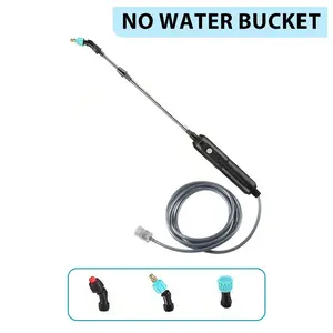 5L Battery-Powered Home Garden Sprayer, USB Rechargeable Handle Electric Sprayer, 3 Spray Nozzles, Extensible Pole, Adjustable Shoulder Strap