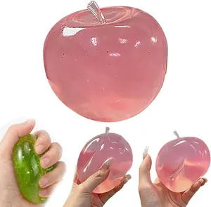 Squishy Apple Slow Rising Fruit Squishies, Apple Fruit Slow Rising Soft Toy Stress Relieve Gift, Safe Flexible Toy for All Ages, Durable Compact Desk Fidget