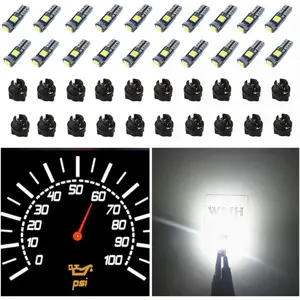 74 Led Bulb Dash Lights Super Bright T5 2721 37 70 286 Wedge PC74 Twist Socket Automotive Instrument Panel Gauge Light Kits Cluster Shift Indicator Bulbs White Pack of 20