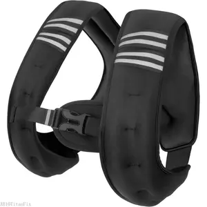 Weighted Vest Men or Women - 6lb/8lb/12lb/16lb/20lb/25lb/30lb Weights with Reflective Stripe, Weighted vest for Workout Equipment for Strength Training Night RunningAB10TitanFix