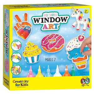 Rainbow Sprinkles Easy Sparkle Window Art - #6344000