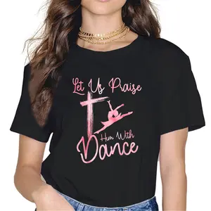 100% Cotton Dance Art For Girl Women Dance Lover Ballet Recital Dancer T-Shirt